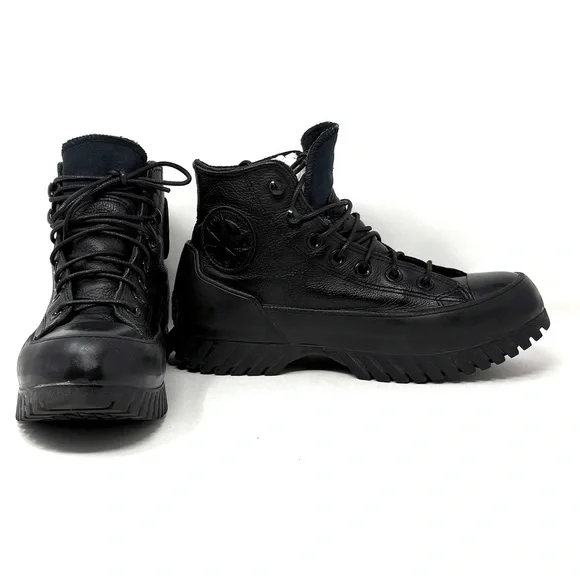 Leather Converse All Star Weatherproof High-Tops Boots Sneakers Unisex - Picture 3 of 16